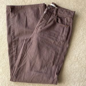 Women’s Pacsun brown baggy jeans in size 25.